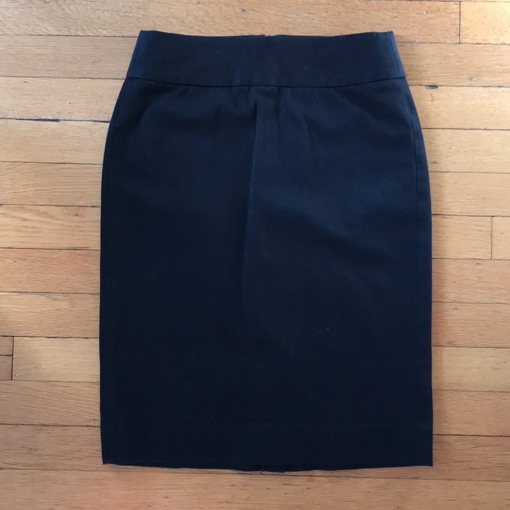 Black knee length skirt